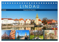Lindau - Bayerische Riviera (Tischkalender 2024 DIN A5 quer), CALVENDO Monatskalender