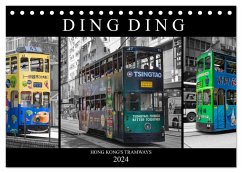 Ding Ding - Hong Kong's Tramways (Tischkalender 2024 DIN A5 quer), CALVENDO Monatskalender - Härlein, Peter