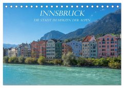 Innsbruck - Die Stadt im Herzen der Alpen (Tischkalender 2024 DIN A5 quer), CALVENDO Monatskalender