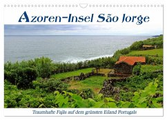 Azoren-Insel Sao Jorge ¿ traumhafte Fajas auf dem grünsten Eiland Portugals (Wandkalender 2024 DIN A3 quer), CALVENDO Monatskalender
