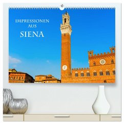 Impressionen aus Siena (hochwertiger Premium Wandkalender 2024 DIN A2 quer), Kunstdruck in Hochglanz