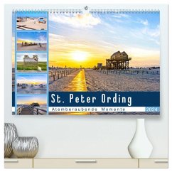 St. Peter Ording - Atemberaubende Momente (hochwertiger Premium Wandkalender 2024 DIN A2 quer), Kunstdruck in Hochglanz