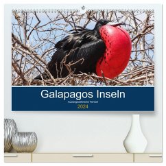 Tierwelt auf Galapagos (hochwertiger Premium Wandkalender 2024 DIN A2 quer), Kunstdruck in Hochglanz