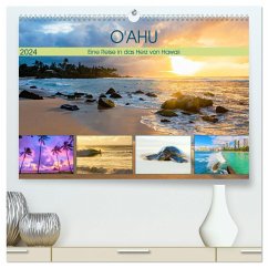 O'ahu - Eine Reise in das Herz von Hawaii (hochwertiger Premium Wandkalender 2024 DIN A2 quer), Kunstdruck in Hochglanz - Müller, Christian