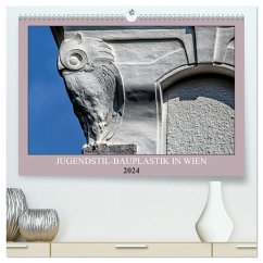 Jugendstil-Bauplastik in Wien (hochwertiger Premium Wandkalender 2024 DIN A2 quer), Kunstdruck in Hochglanz - Braun, Werner