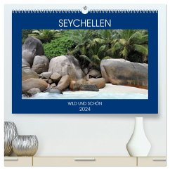 Seychellen - Wild und Schön (hochwertiger Premium Wandkalender 2024 DIN A2 quer), Kunstdruck in Hochglanz