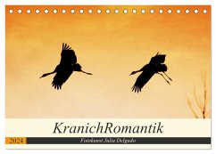 KranichRomantik (Tischkalender 2024 DIN A5 quer), CALVENDO Monatskalender