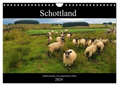Schottland - Impressionen von magischen Orten (Wandkalender 2024 DIN A4 quer), CALVENDO Monatskalender