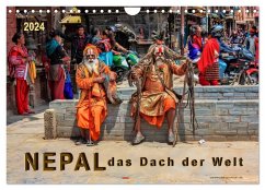 Nepal - das Dach der Welt (Wandkalender 2024 DIN A4 quer), CALVENDO Monatskalender