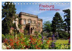 Freiburg Perle im Breisgau (Tischkalender 2024 DIN A5 quer), CALVENDO Monatskalender
