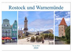 Rostock und Warnemünde - Tor zur Welt (Wandkalender 2024 DIN A3 quer), CALVENDO Monatskalender