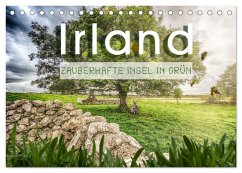Irland - Zauberhafte Insel in grün (Tischkalender 2024 DIN A5 quer), CALVENDO Monatskalender