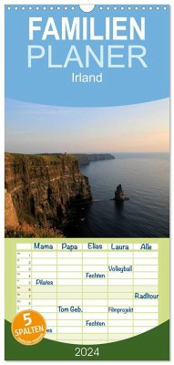 Familienplaner 2024 - Irland mit 5 Spalten (Wandkalender, 21 x 45 cm) CALVENDO