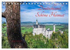 Deutschland Schöne Heimat (Tischkalender 2024 DIN A5 quer), CALVENDO Monatskalender