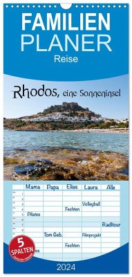 Familienplaner 2024 - Rhodos, eine Sonneninsel mit 5 Spalten (Wandkalender, 21 x 45 cm) CALVENDO - Photography, Stanislaws