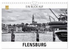 Ein Blick auf Flensburg (Wandkalender 2024 DIN A4 quer), CALVENDO Monatskalender