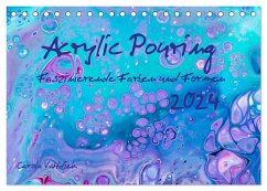 Acrylic Pouring - Faszinierende Farben und Formen (Tischkalender 2024 DIN A5 quer), CALVENDO Monatskalender - Vahldiek, Carola