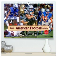 American Football - Taktik und Athletik (hochwertiger Premium Wandkalender 2024 DIN A2 quer), Kunstdruck in Hochglanz