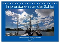 Impressionen von der Schlei - Deutschlands einzigem Fjord (Tischkalender 2024 DIN A5 quer), CALVENDO Monatskalender