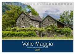 Valle Maggia - Entdecken Sie das Maggiatal im Tessin (Tischkalender 2024 DIN A5 quer), CALVENDO Monatskalender