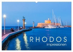 RHODOS Impressionen (Wandkalender 2024 DIN A2 quer), CALVENDO Monatskalender