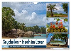 Seychellen - Inseln im Ozean (Wandkalender 2024 DIN A4 quer), CALVENDO Monatskalender