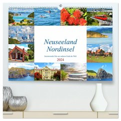 Neuseeland Nordinsel - faszinierende Orte am anderen Ende der Welt (hochwertiger Premium Wandkalender 2024 DIN A2 quer), Kunstdruck in Hochglanz