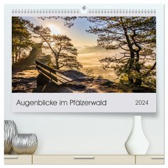 Augenblicke im Pfälzerwald (hochwertiger Premium Wandkalender 2024 DIN A2 quer), Kunstdruck in Hochglanz
