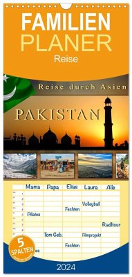 Familienplaner 2024 - Reise durch Asien - Pakistan mit 5 Spalten (Wandkalender, 21 x 45 cm) CALVENDO