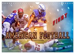 American Football - Fight (Wandkalender 2024 DIN A4 quer), CALVENDO Monatskalender