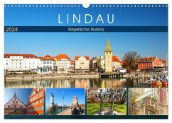 Lindau - Bayerische Riviera (Wandkalender 2024 DIN A3 quer), CALVENDO Monatskalender