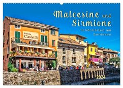 Malcesine und Sirmione, Schönheiten am Gardasee (Wandkalender 2024 DIN A2 quer), CALVENDO Monatskalender