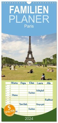 Familienplaner 2024 - Paris mit 5 Spalten (Wandkalender, 21 x 45 cm) CALVENDO - ViennaFrame