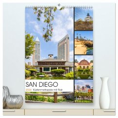 SAN DIEGO Küstenmetropole mit Flair (hochwertiger Premium Wandkalender 2024 DIN A2 hoch), Kunstdruck in Hochglanz