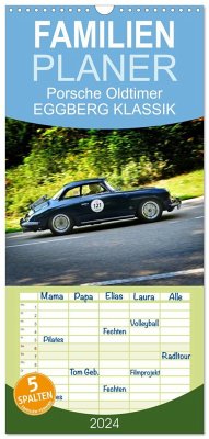 Familienplaner 2024 - Porsche Oldtimer - EGGBERG KLASSIK - Der Berg ruft mit 5 Spalten (Wandkalender, 21 x 45 cm) CALVENDO