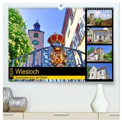 Wiesloch - Spaziergang durch die Altstadt (hochwertiger Premium Wandkalender 2024 DIN A2 quer), Kunstdruck in Hochglanz - Liepke, Claus