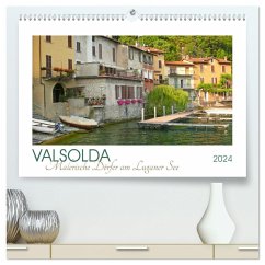 Valsolda. Malerische Dörfer am Luganer See (hochwertiger Premium Wandkalender 2024 DIN A2 quer), Kunstdruck in Hochglanz - M. Laube, Lucy