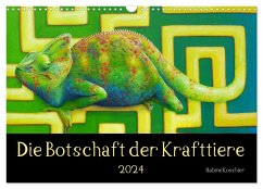 Die Botschaft der Krafttiere (Wandkalender 2024 DIN A3 quer), CALVENDO Monatskalender