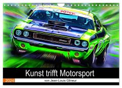 Kunst trifft Motorsport (Wandkalender 2024 DIN A4 quer), CALVENDO Monatskalender - Glineur, Jean-Louis