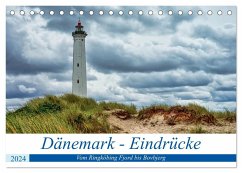 Dänemark - Eindrücke Vom Ringköbing Fjord bis Bovbjerg (Tischkalender 2024 DIN A5 quer), CALVENDO Monatskalender - Regel-Fiolka, Michael Fiolka, Ute