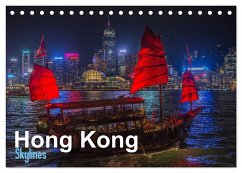 Hong Kong - Skylines (Tischkalender 2024 DIN A5 quer), CALVENDO Monatskalender