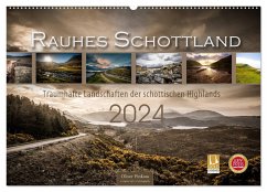 Rauhes Schottland (Wandkalender 2024 DIN A2 quer), CALVENDO Monatskalender