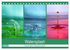 Watersplash (Tischkalender 2024 DIN A5 quer), CALVENDO Monatskalender