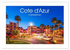 COTE D'AZUR Impressionen (Wandkalender 2024 DIN A2 quer), CALVENDO Monatskalender