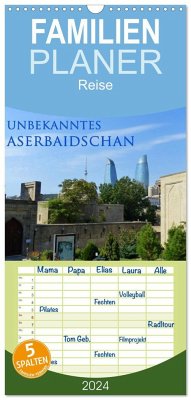 Familienplaner 2024 - Unbekanntes Aserbaidschan mit 5 Spalten (Wandkalender, 21 x 45 cm) CALVENDO - Schiffer, Michaela
