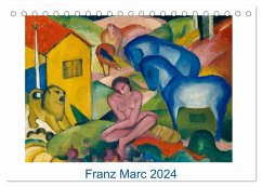 Franz Marc 2024 (Tischkalender 2024 DIN A5 quer), CALVENDO Monatskalender
