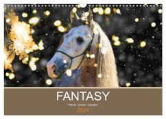 FANTASY Pferde Horses Caballos (Wandkalender 2024 DIN A3 quer), CALVENDO Monatskalender