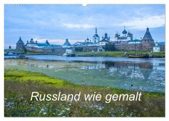 Russland wie gemalt (Wandkalender 2024 DIN A2 quer), CALVENDO Monatskalender