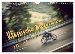 Klassische Motorräder auf der Piste (Wandkalender 2024 DIN A4 quer), CALVENDO Monatskalender - Hinrichs, Johann