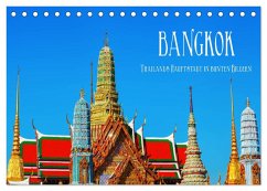 Bangkok - Thailands Hauptstadt in bunten Bildern (Tischkalender 2024 DIN A5 quer), CALVENDO Monatskalender